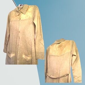 HALOGEN Taupe long sweeter.